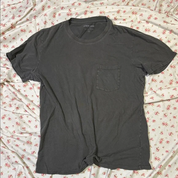 Everlane Men's Charcoal Pocket Tee - Picture 1 of 1